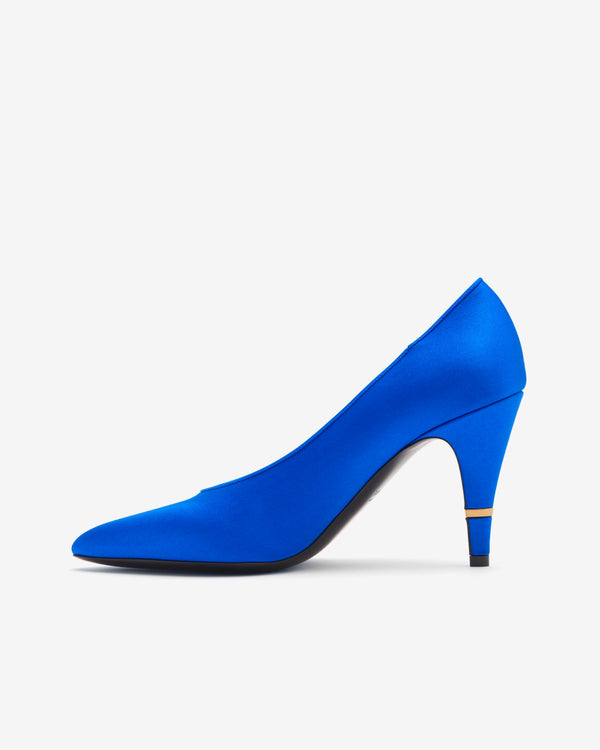 Versace  - Women's Gianni Satin Pumps 90mm - (Blue)
