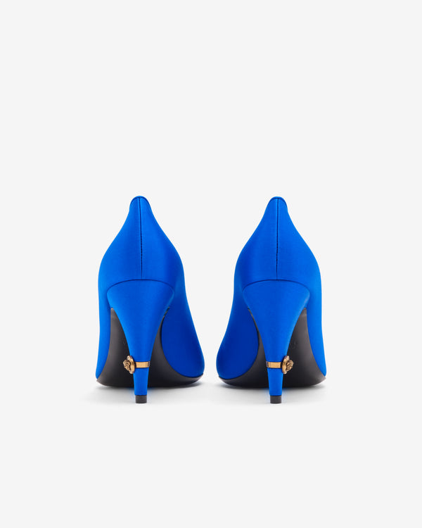 Versace  - Women's Gianni Satin Pumps 90mm - (Blue)
