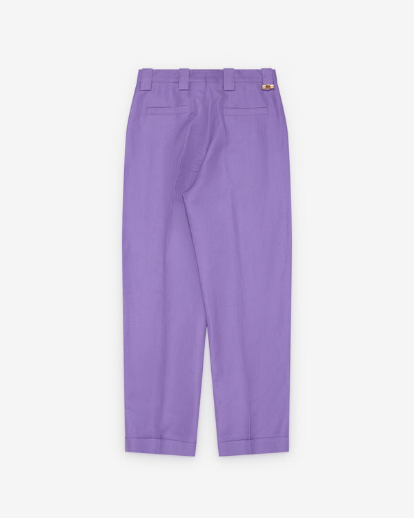 Versace  - Men's Hemp Formal Trousers - (Violet)