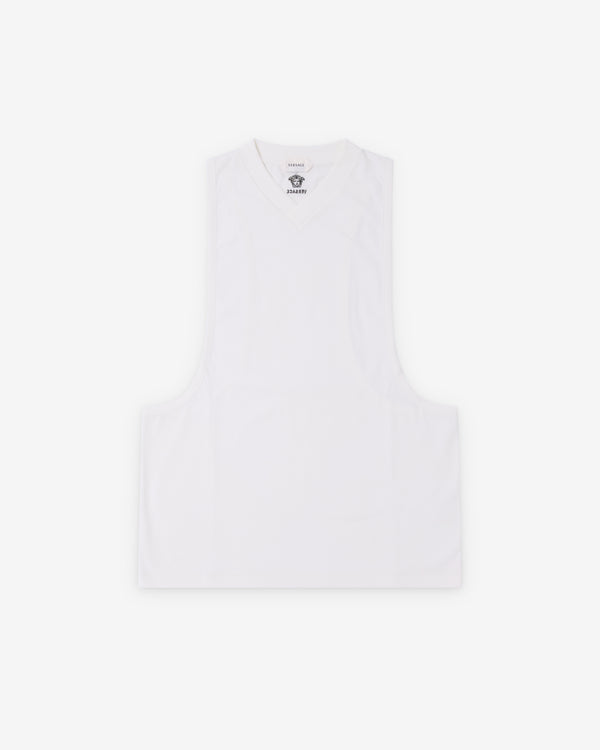 Versace  - Men's Stretch Cotton-Jersey Tank Top - (White)