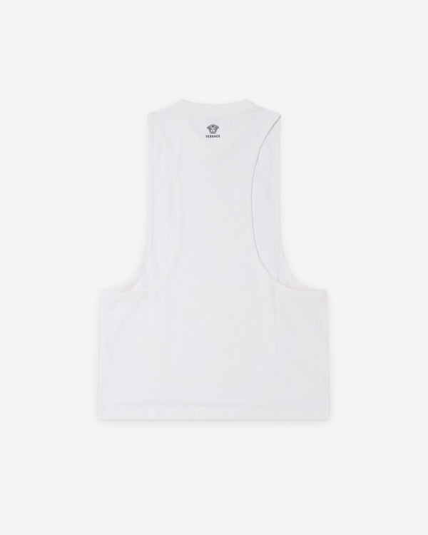 Versace  - Men's Stretch Cotton-Jersey Tank Top - (White)