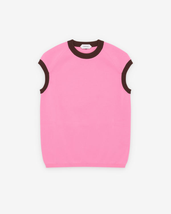Versace  - Men's Cotton Knit Top - (Pink)