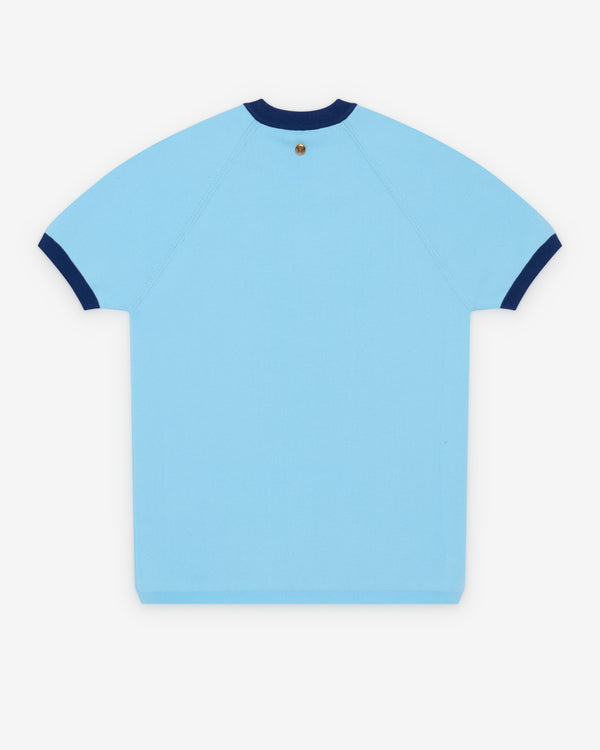 Versace  - Men's Cotton Knit T-Shirt - (Light Blue)