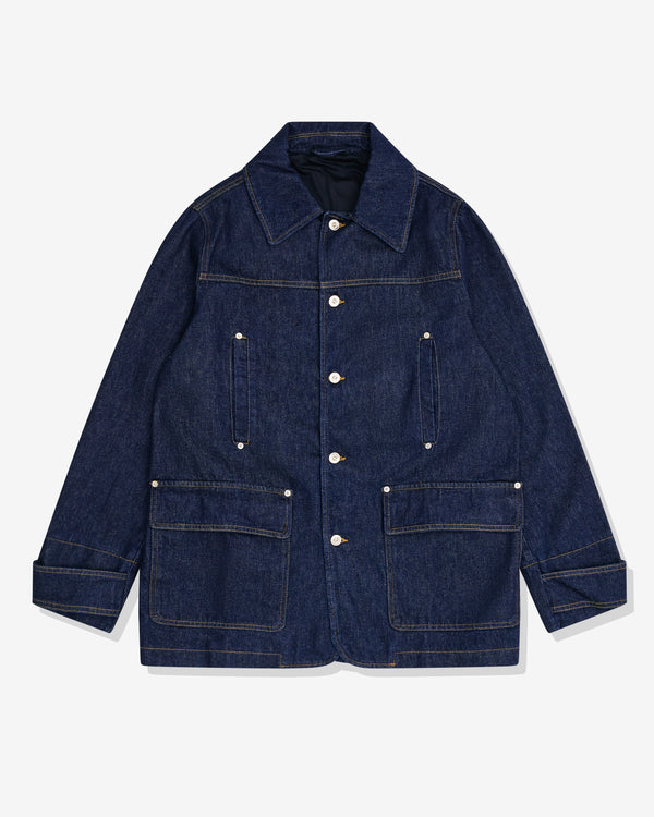 Wales Bonner - Men's Shadow Denim Jacket - (Deep Blue)