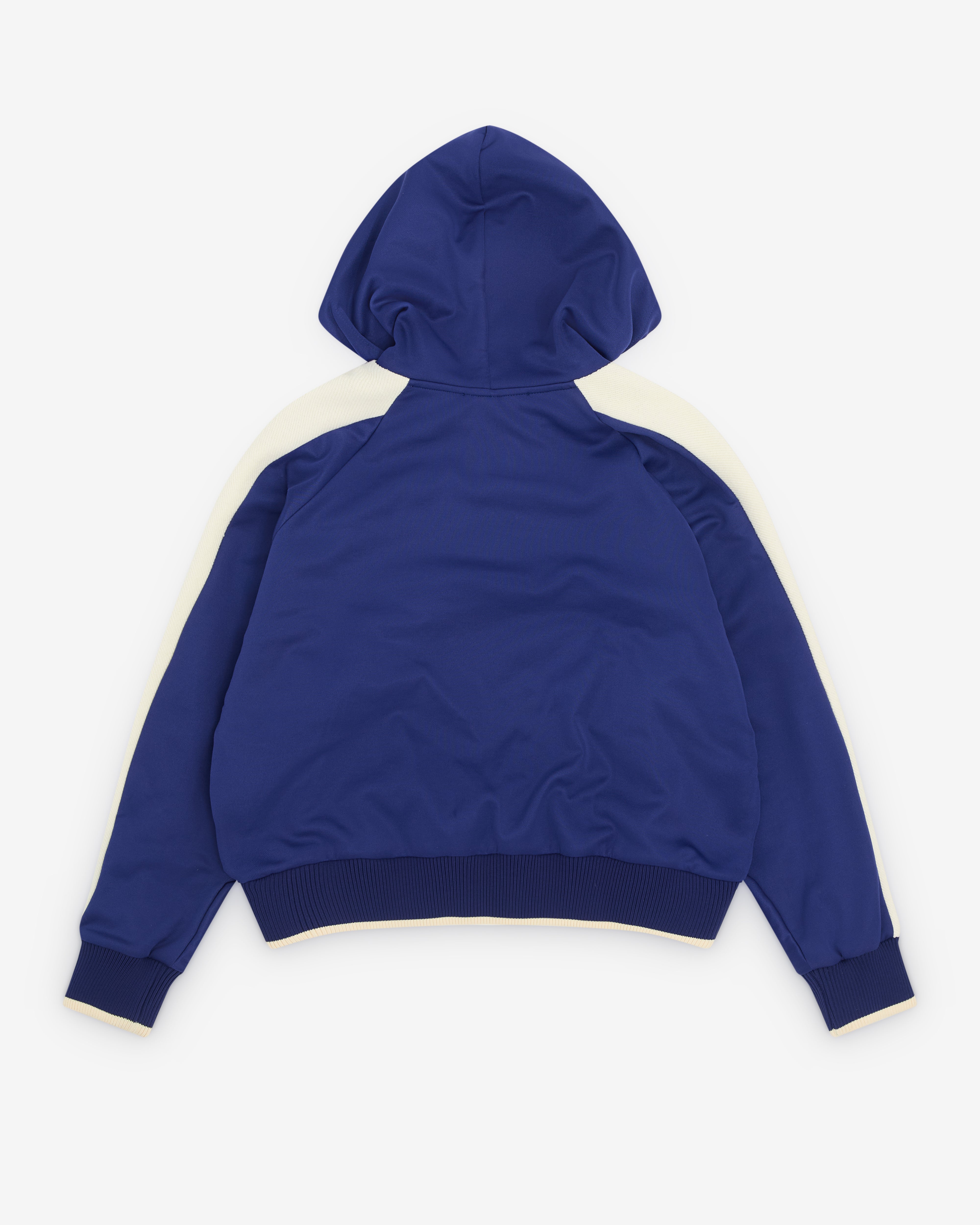 Wales Bonner: Women's Mantra Hoodie (Navy/Cream) | Dover Street