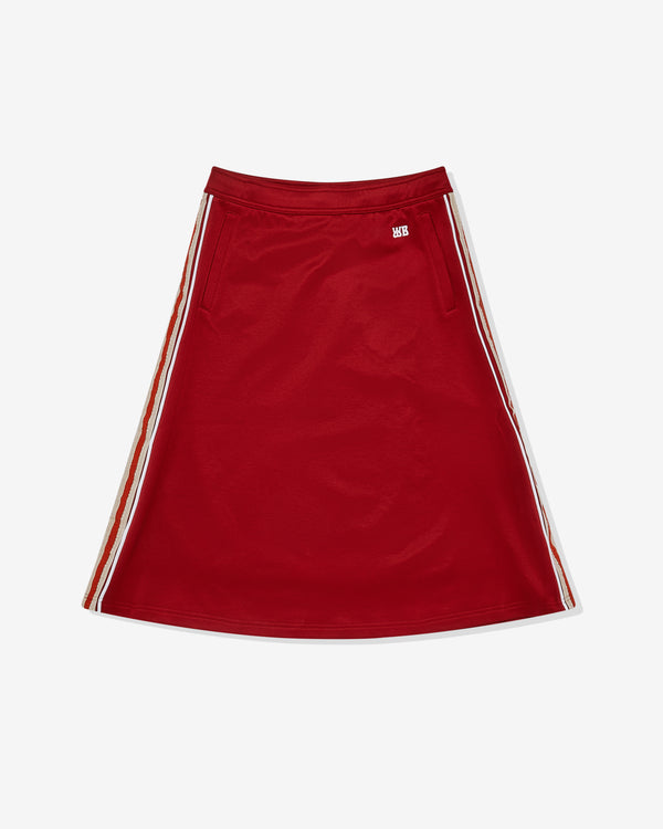 Wales Bonner - Women's Shine Jersey Skirt - (Burgundy)