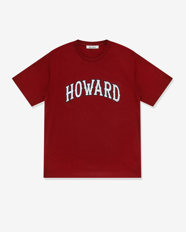 Wales Bonner - Howard T Shirt - (Maroon)