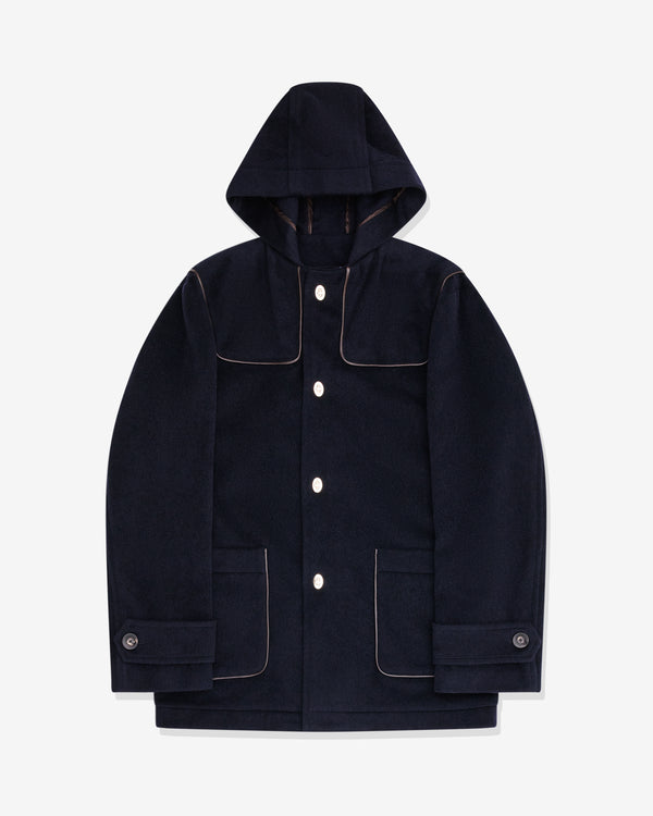 Wales Bonner - Men's Library Duffle Coat - (Navy)