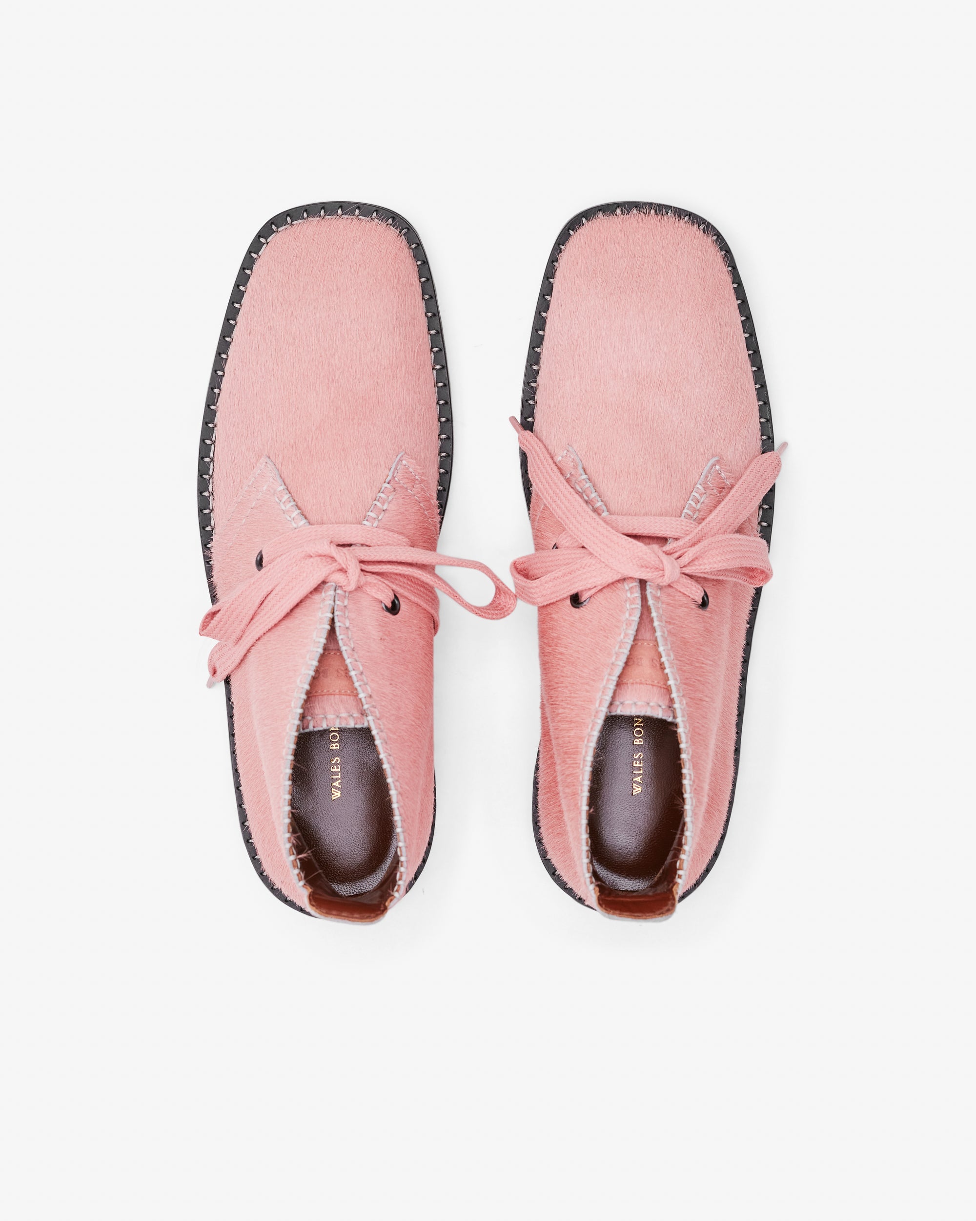 Wales Bonner: Women’s Desert Lace Up Boots (Pink) | DSML E-SHOP