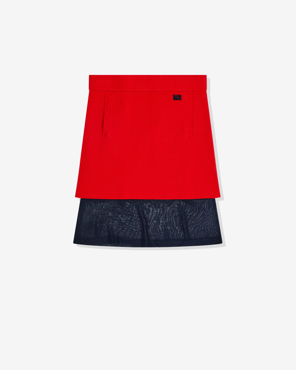 Wales Bonner - Women's Verse Skirt - (Red/Navy)