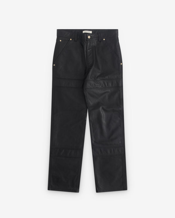 Wales Bonner - Men’s Leather Trouser - (Black)