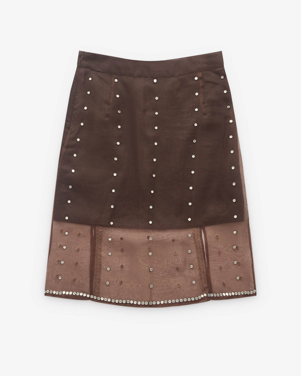 Wales Bonner - Women’s Presence Skirt - (Brown)