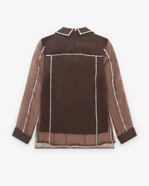 Wales Bonner - Women’s Presence Top - (Brown)