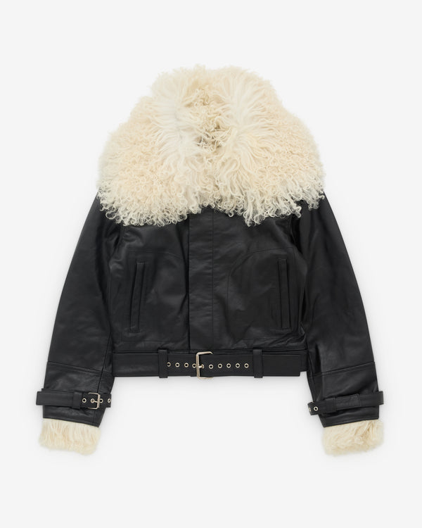 Wales Bonner - Women’s Bridge Leather Jacket - (Black)