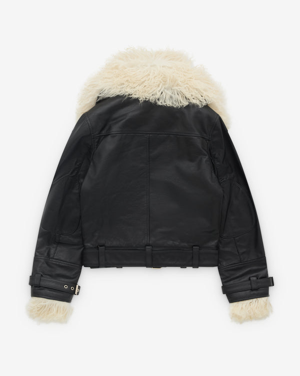 Wales Bonner - Women’s Bridge Leather Jacket - (Black)