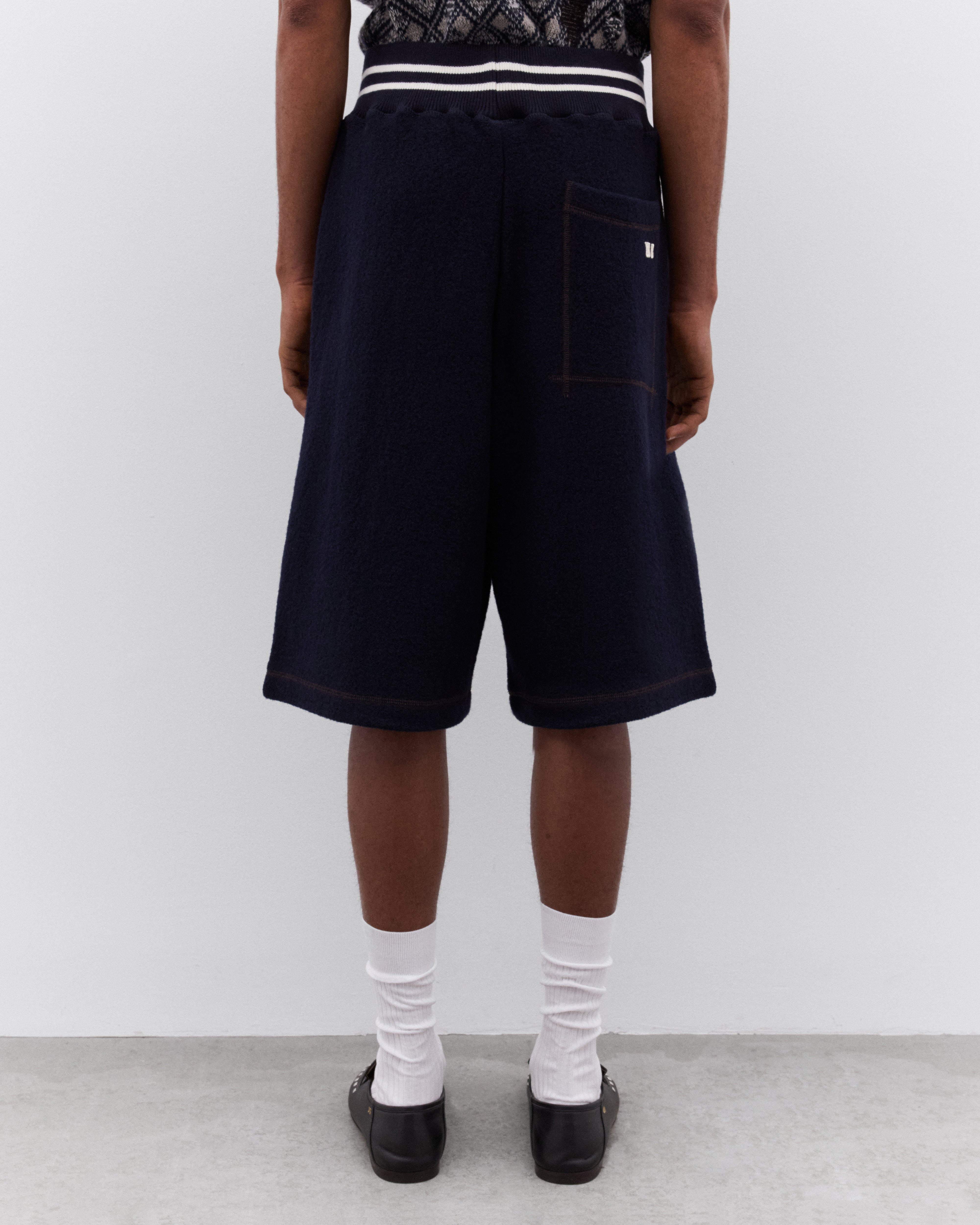 Wales Bonner: Men's October Shorts (Navy) | Dover Street Market London