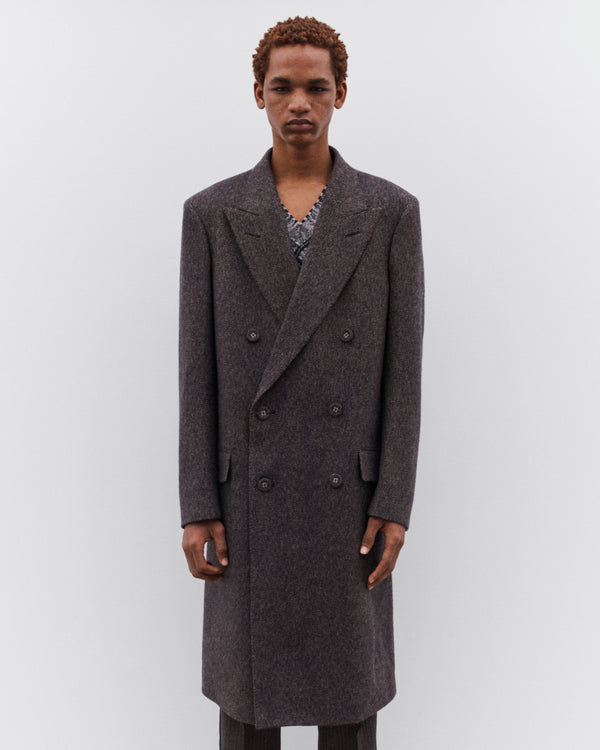 Wales Bonner - Men’s Mayfair Coat - (Grey)
