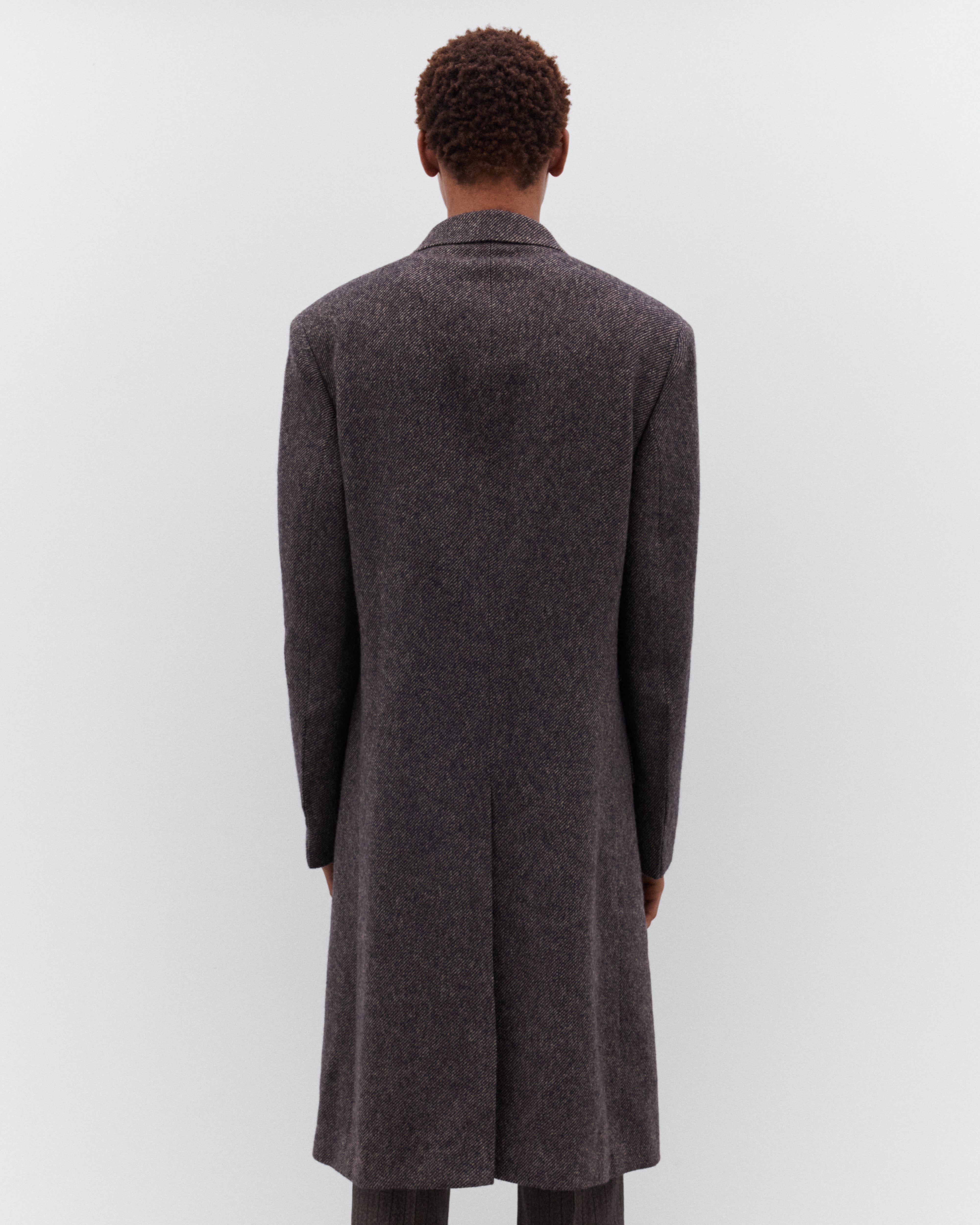 Wales Bonner: Men's Mayfair Coat (Grey) | DSML E-SHOP