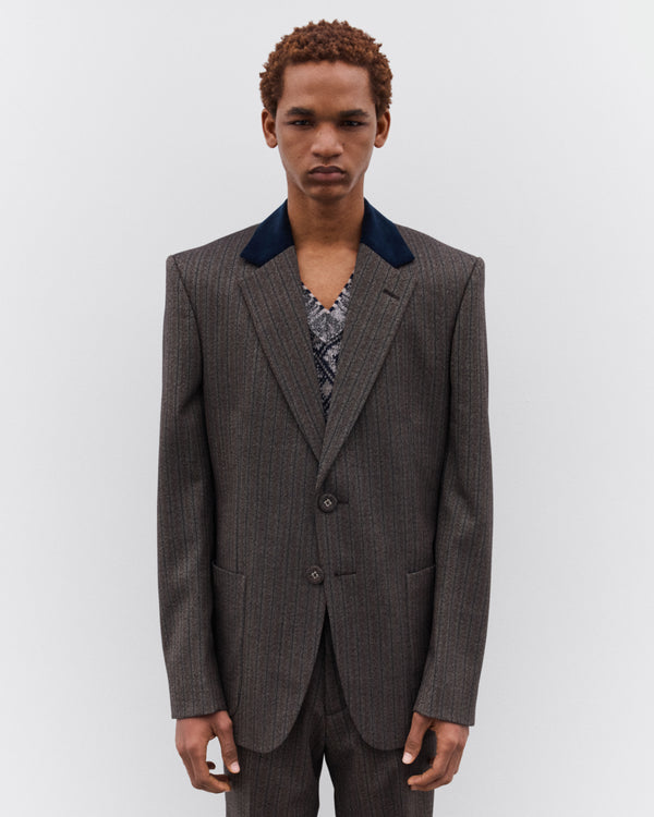 Wales Bonner - Men’s Alto Blazer - (Grey)