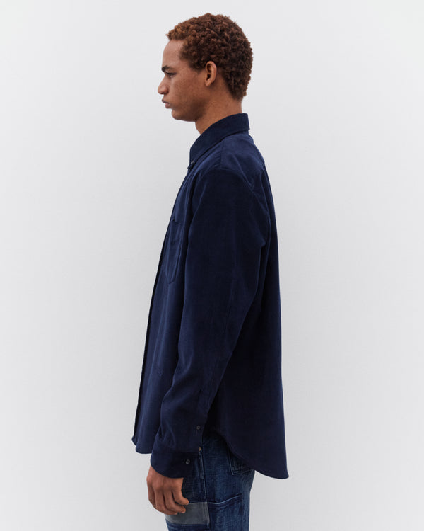 Wales Bonner - Men’s Grove Corduroy Shirt - (Navy)
