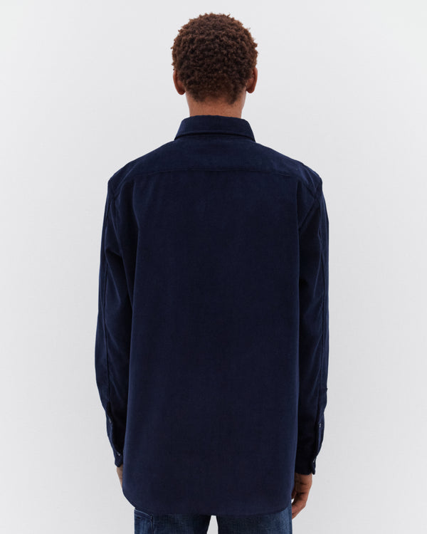 Wales Bonner - Men’s Grove Corduroy Shirt - (Navy)