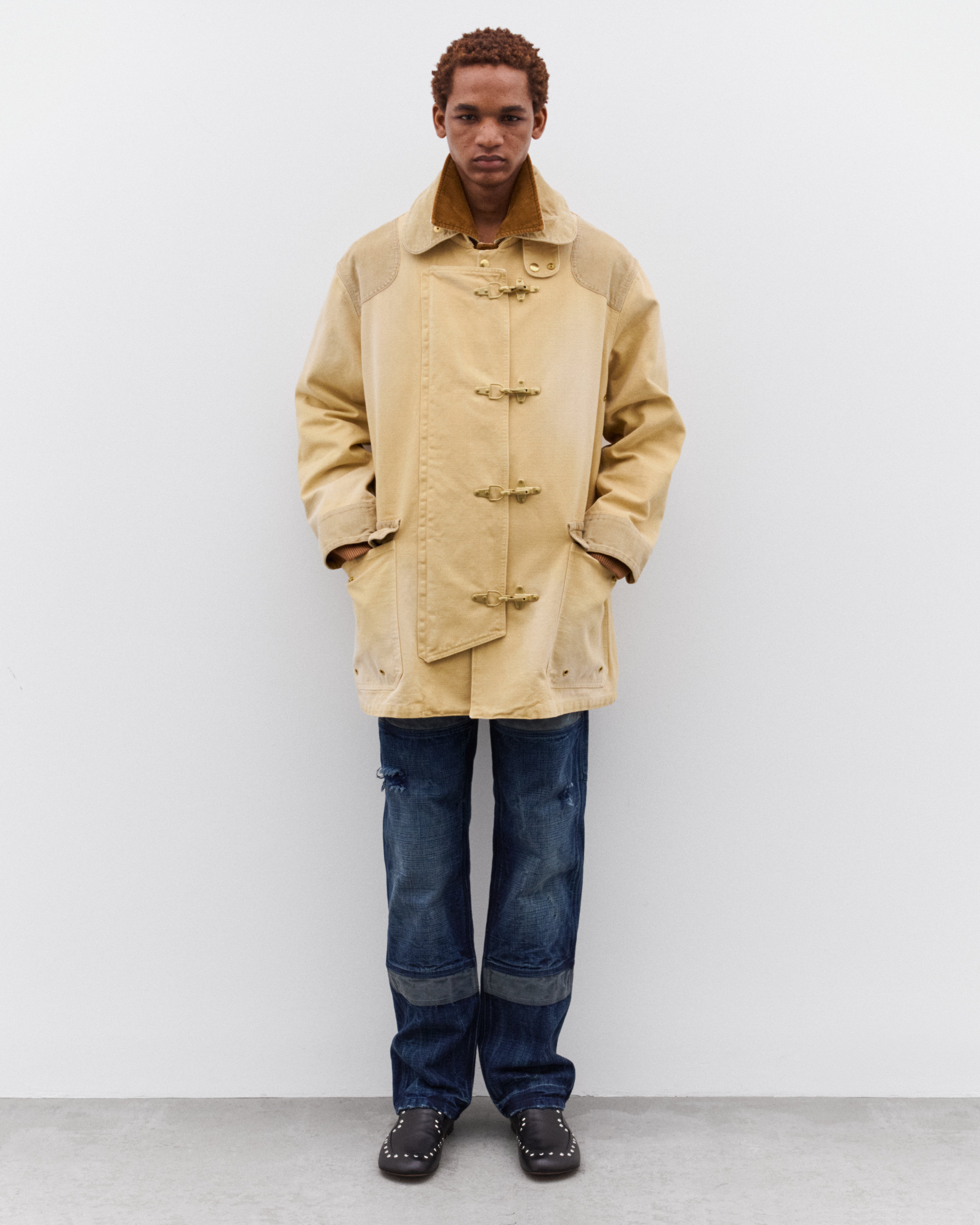Wales Bonner: Men's Sierra Coat (Brown) | Dover Street Market London