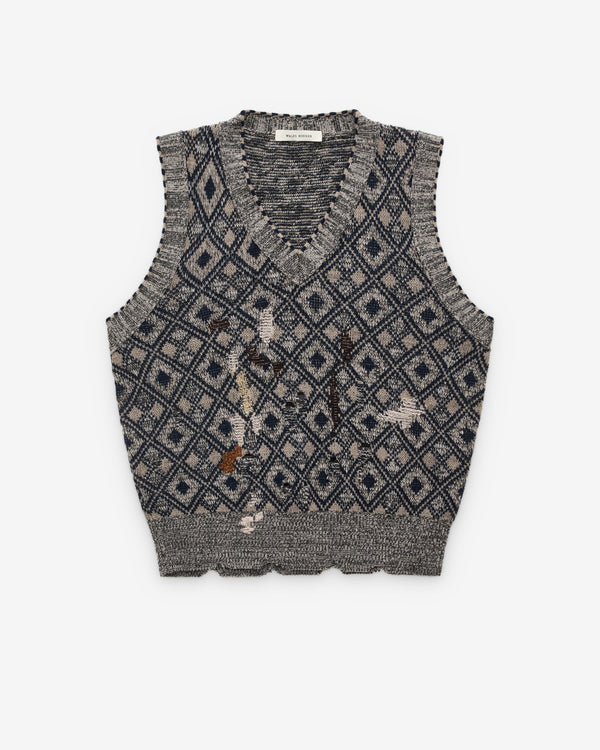 Wales Bonner - Men’s Sibling Knit Vest - (Grey)