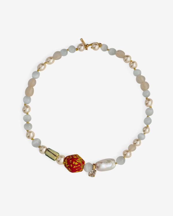 Wales Bonner - Women’s Cherish Necklace - (Red Multi)