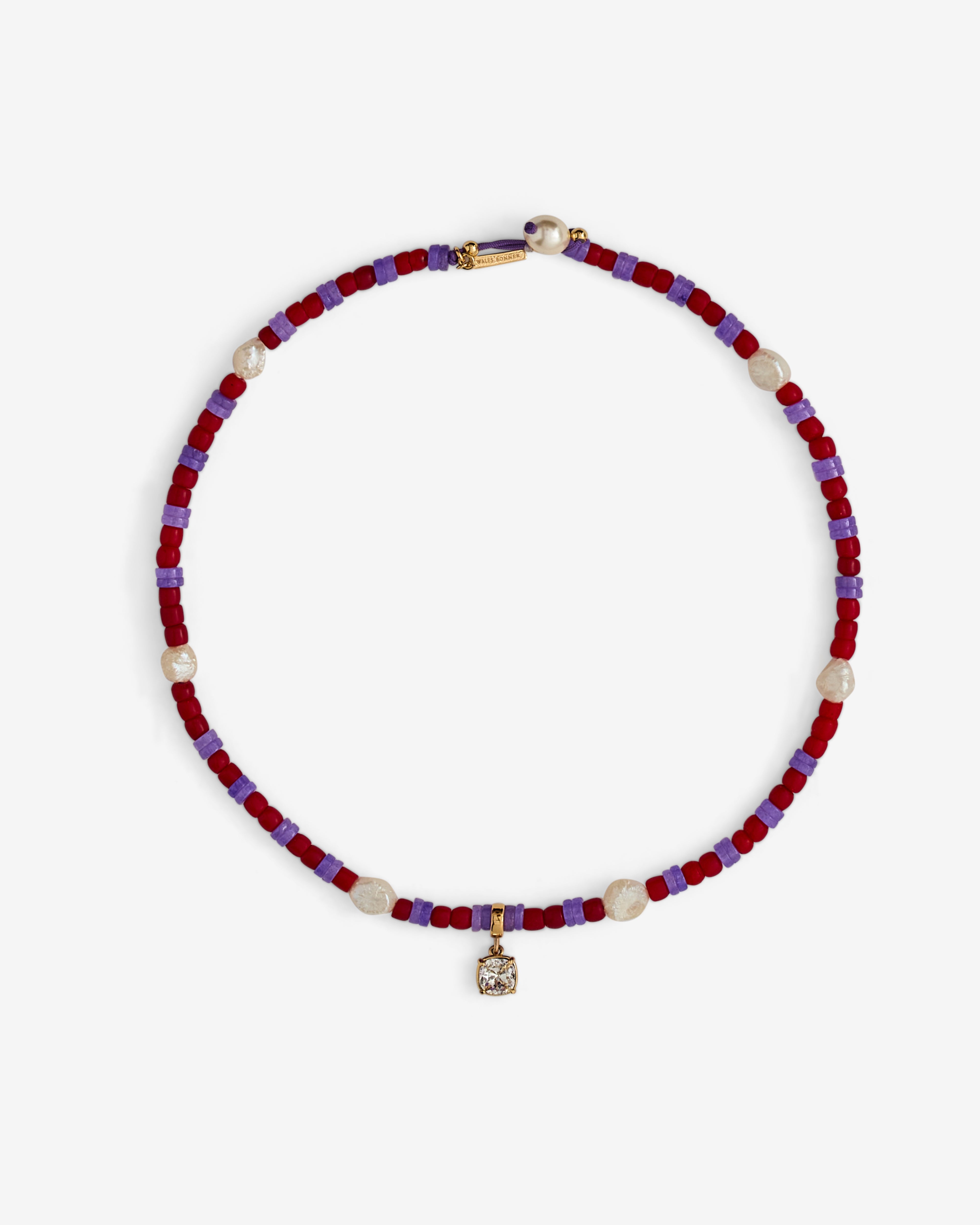 Wales Bonner: Women's Dream Necklace (Purple) | DSML E-SHOP