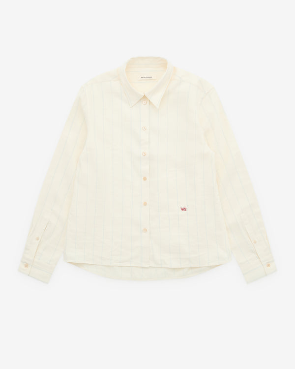 Wales Bonner - Women’s Striped Shirt - (White/Blue)