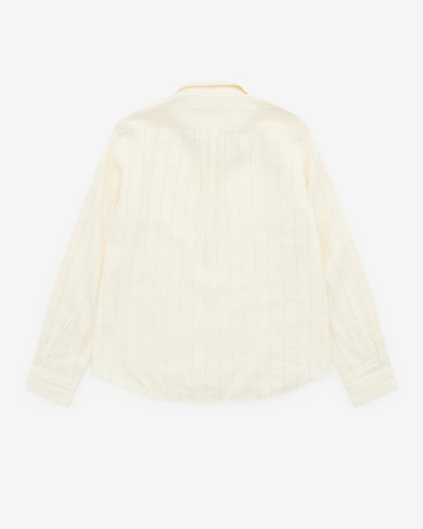 Wales Bonner - Women’s Striped Shirt - (White/Blue)