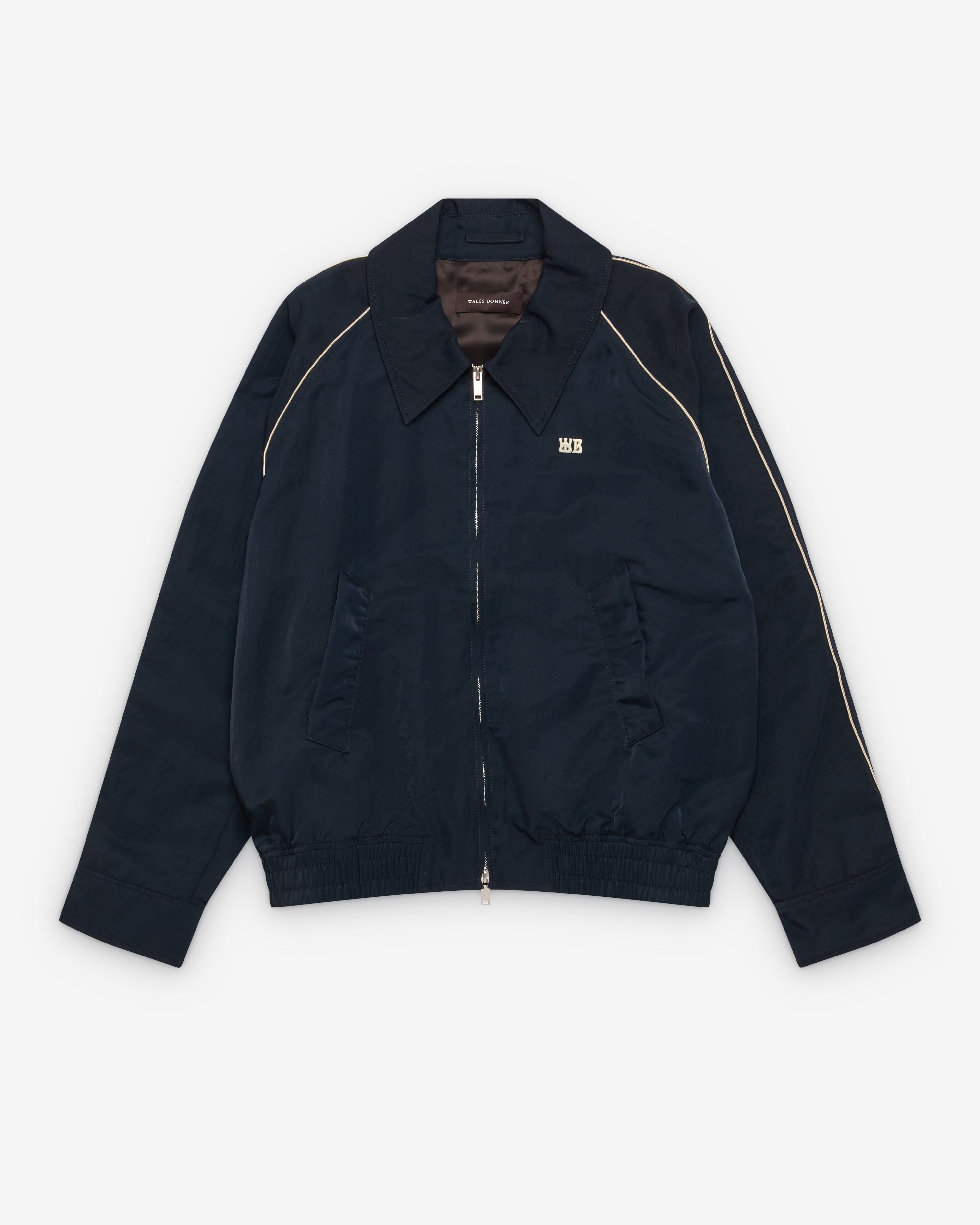Wales Bonner: Men's Guide Track Jacket (Navy) | Dover Street