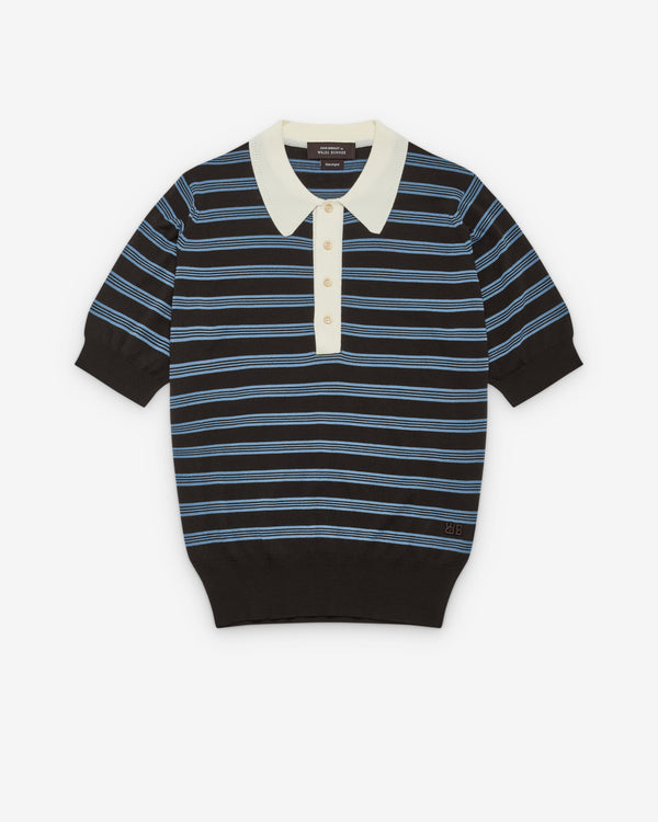 Wales Bonner - Men's Breeze Polo - (Dark Brown)