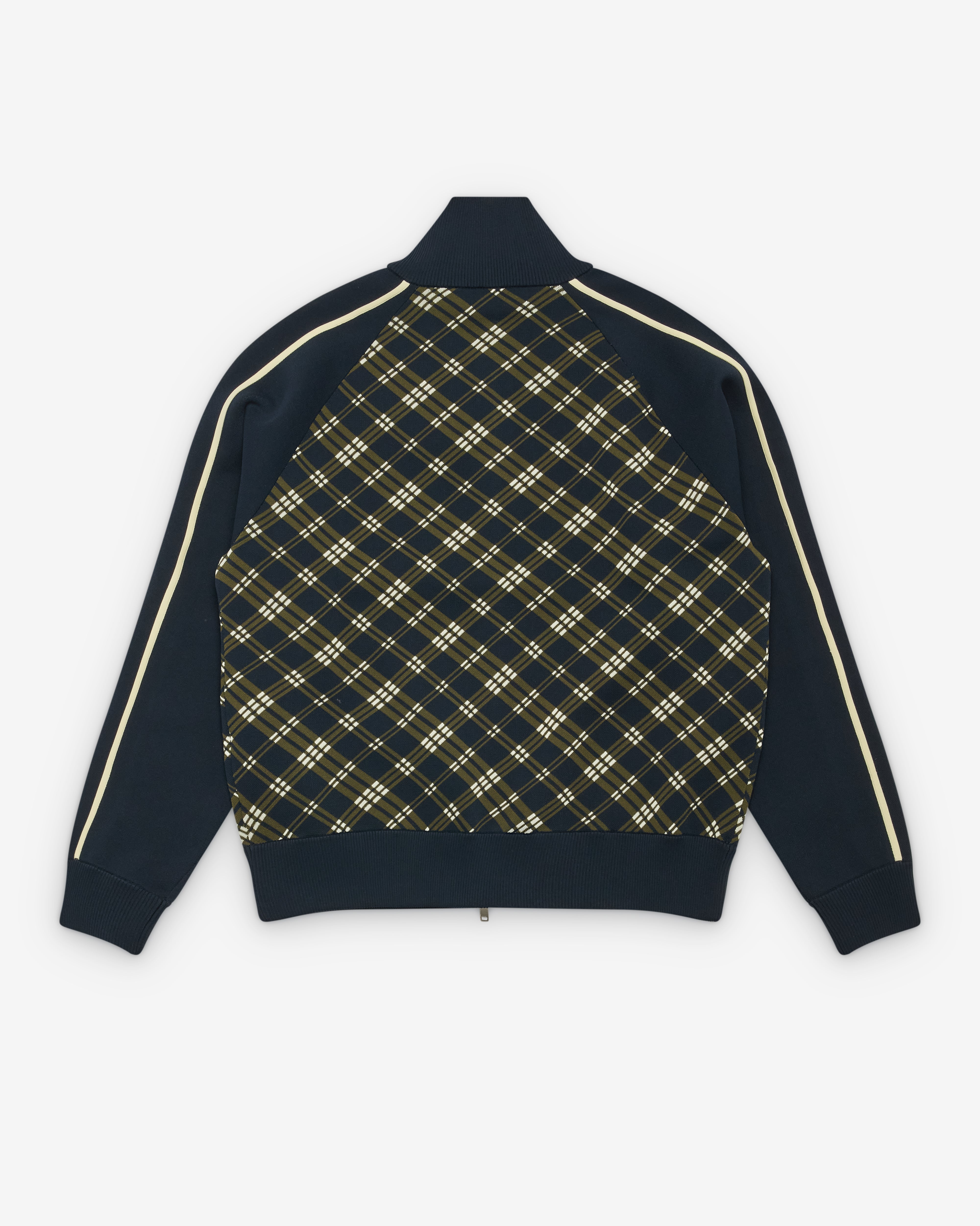 Wales Bonner: Men's Power Track top (Navy/Khaki) | Dover Street