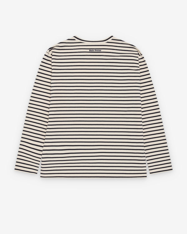 Wales Bonner - Men's Crown Long Sleeve - (Ivory/Navy)