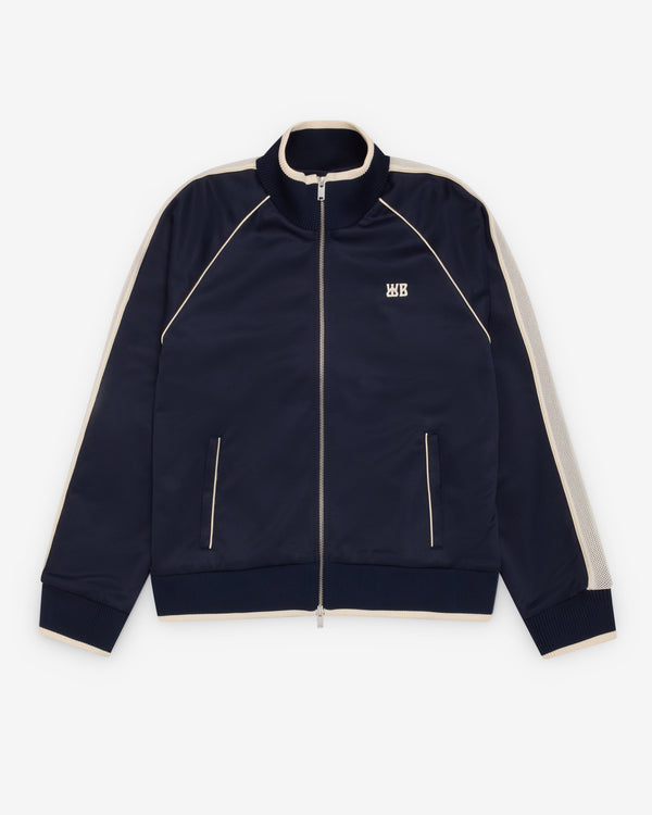 Wales Bonner - Men's Motion Track Top - (Navy/Ivory)
