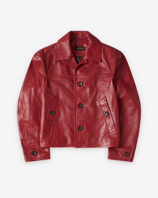Wales Bonner - Women's Kamala Leather Jacket - (Rooibos)