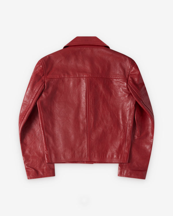 Wales Bonner - Women's Kamala Leather Jacket - (Rooibos)