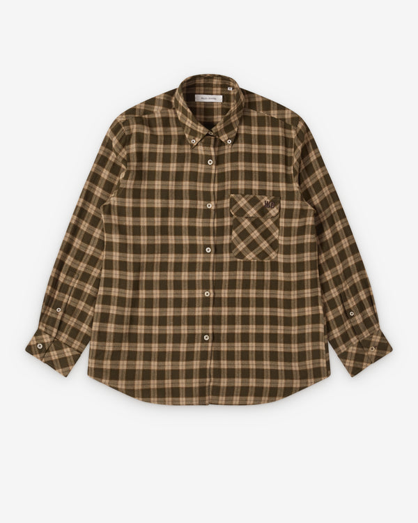 Wales Bonner - Women's Ritual Shirt - (Jade/Ocre/Oyster)