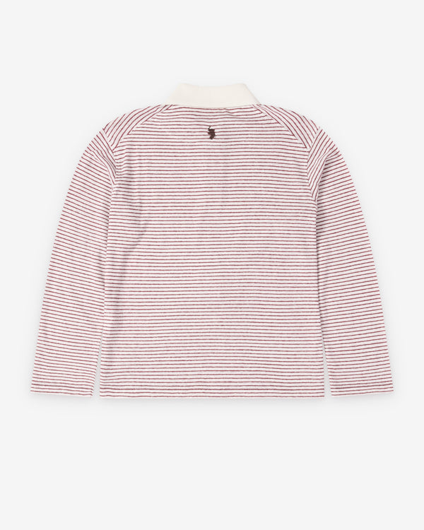 Wales Bonner - Women's Trust Polo - (Ivory/Wine)