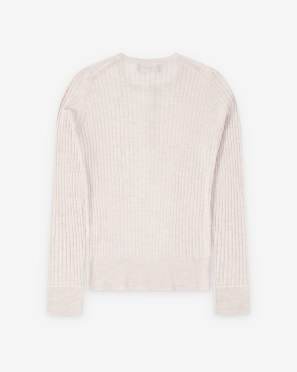 Wales Bonner - Men's Nile Henley - (Grey/Ivory)