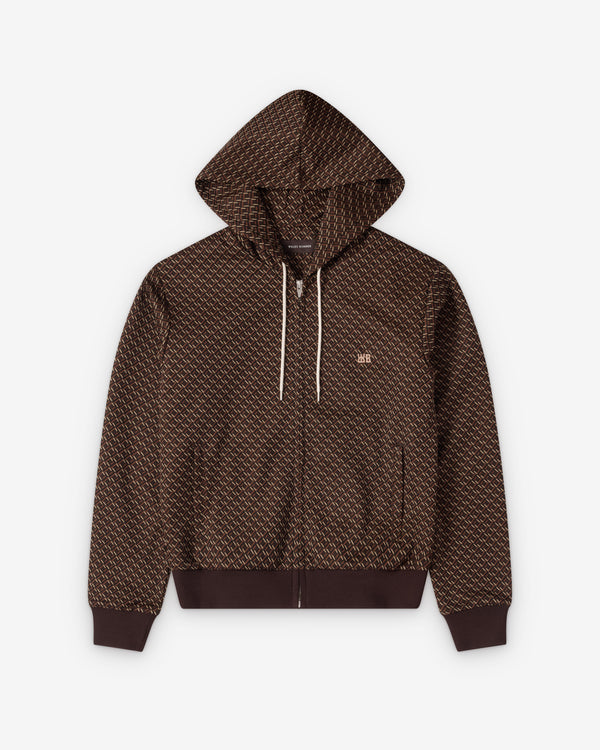 Wales Bonner -  Hooded Track Jacket - (Brown)
