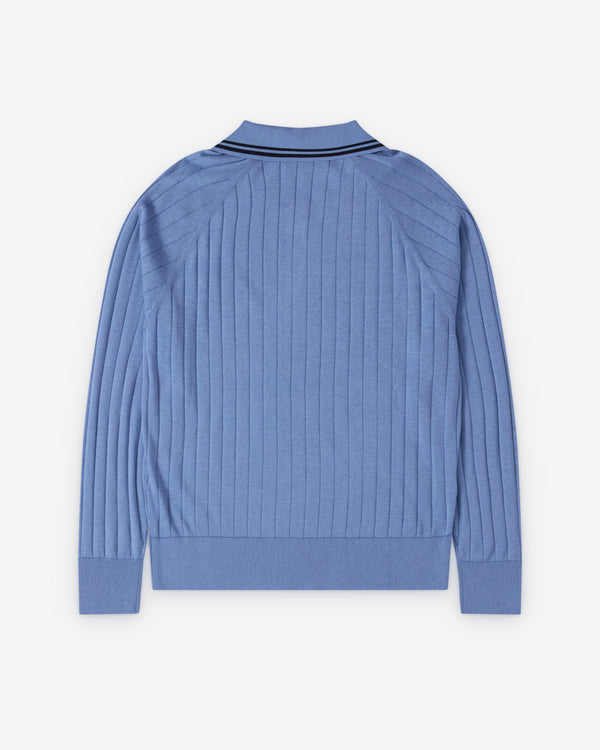Wales Bonner - Roots Polo Shirt - (Atlantic Blue)