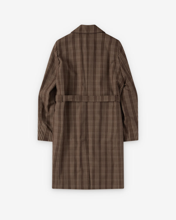 Wales Bonner - Men's Linear Coat - (Umber/Ivory/Black)