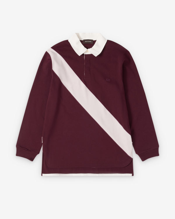 Wales Bonner - Men's Prism Rugby - (Wine/Dove Grey)