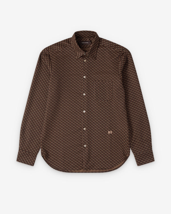 Wales Bonner - Men's Doshi Shirt - (Brown/Caramel)