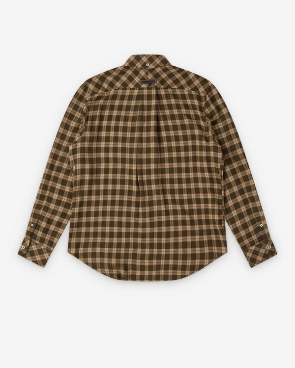 Wales Bonner - Men's Canopy Shirt - (Jade/Ocre/Oyster)