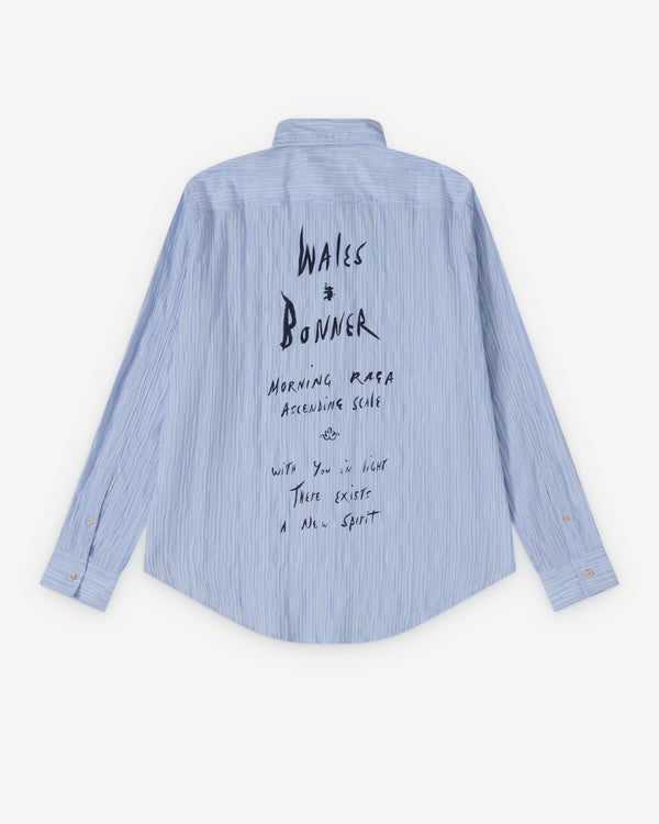Wales Bonner - Men's Atlantic Shirt - (Cornflower)