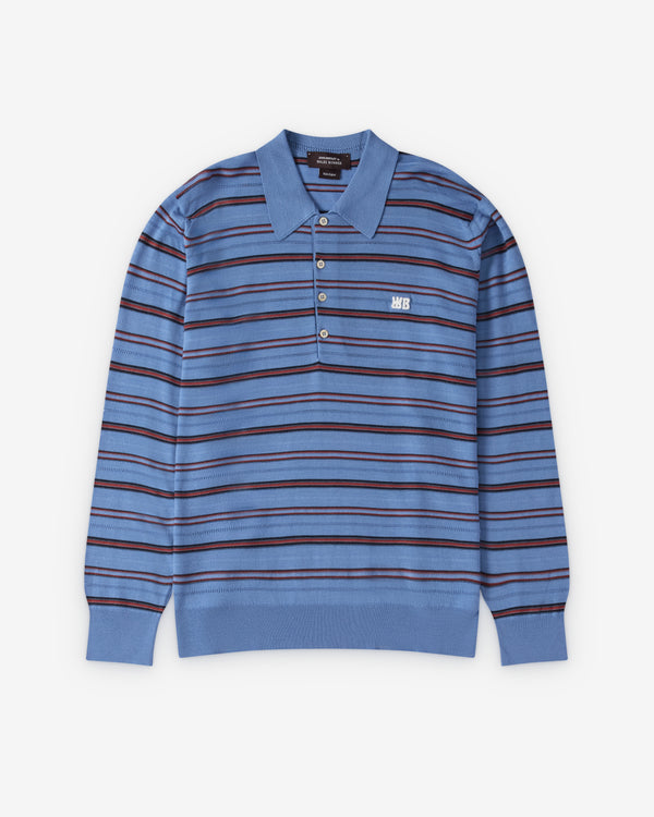 Wales Bonner - Men's John Smedley Beam Polo - (Chambray)