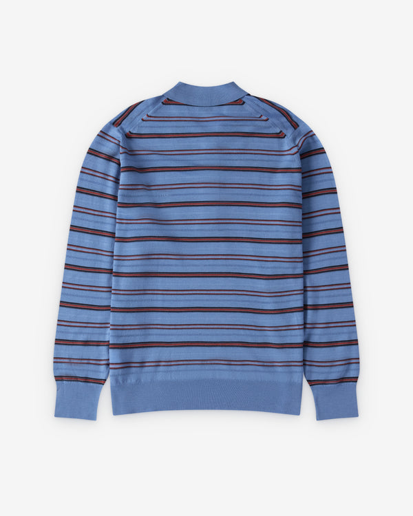 Wales Bonner - Men's John Smedley Beam Polo - (Chambray)
